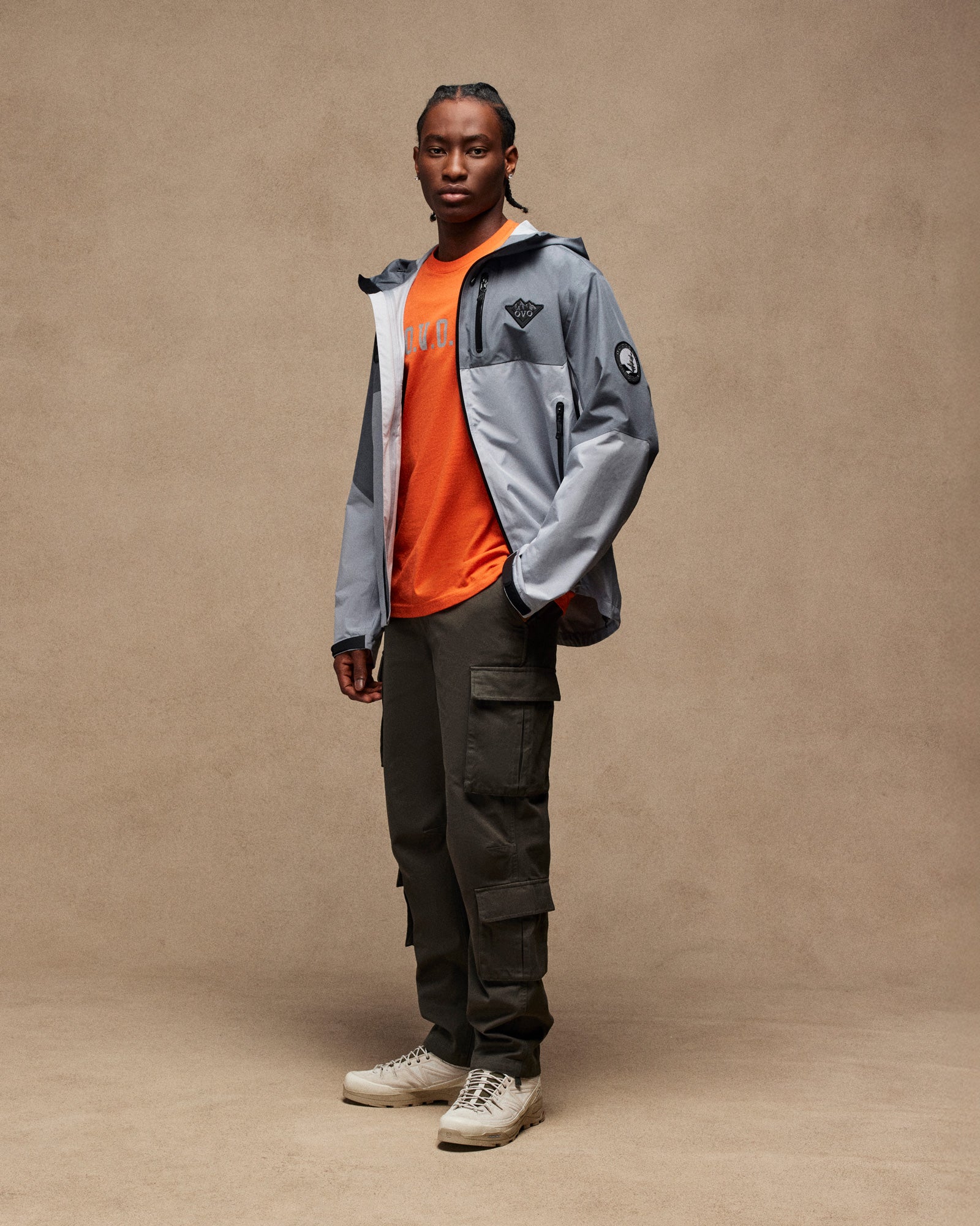 Mens | Tri-Badge Hiking Shell | Grey