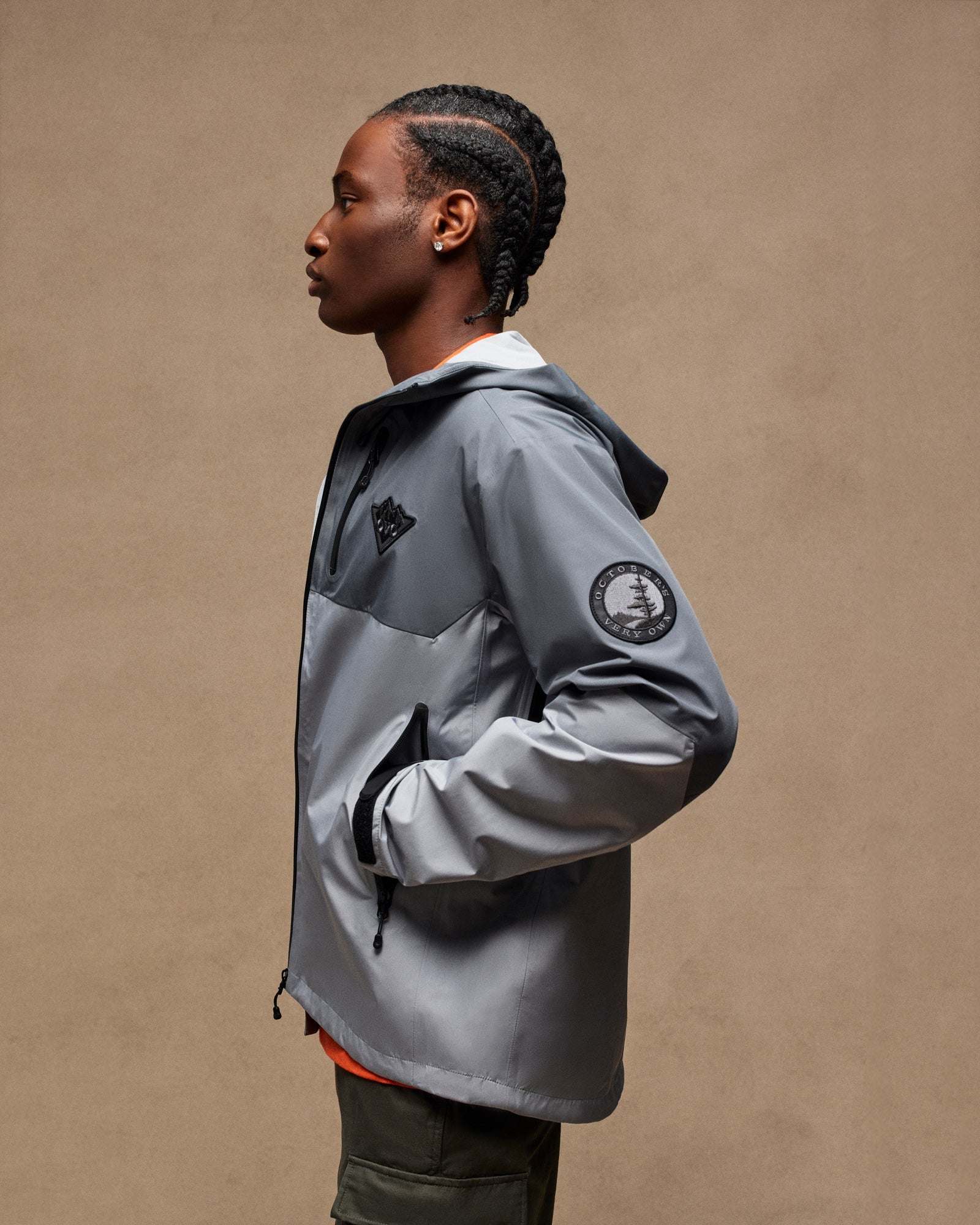 Mens | Tri-Badge Hiking Shell | Grey