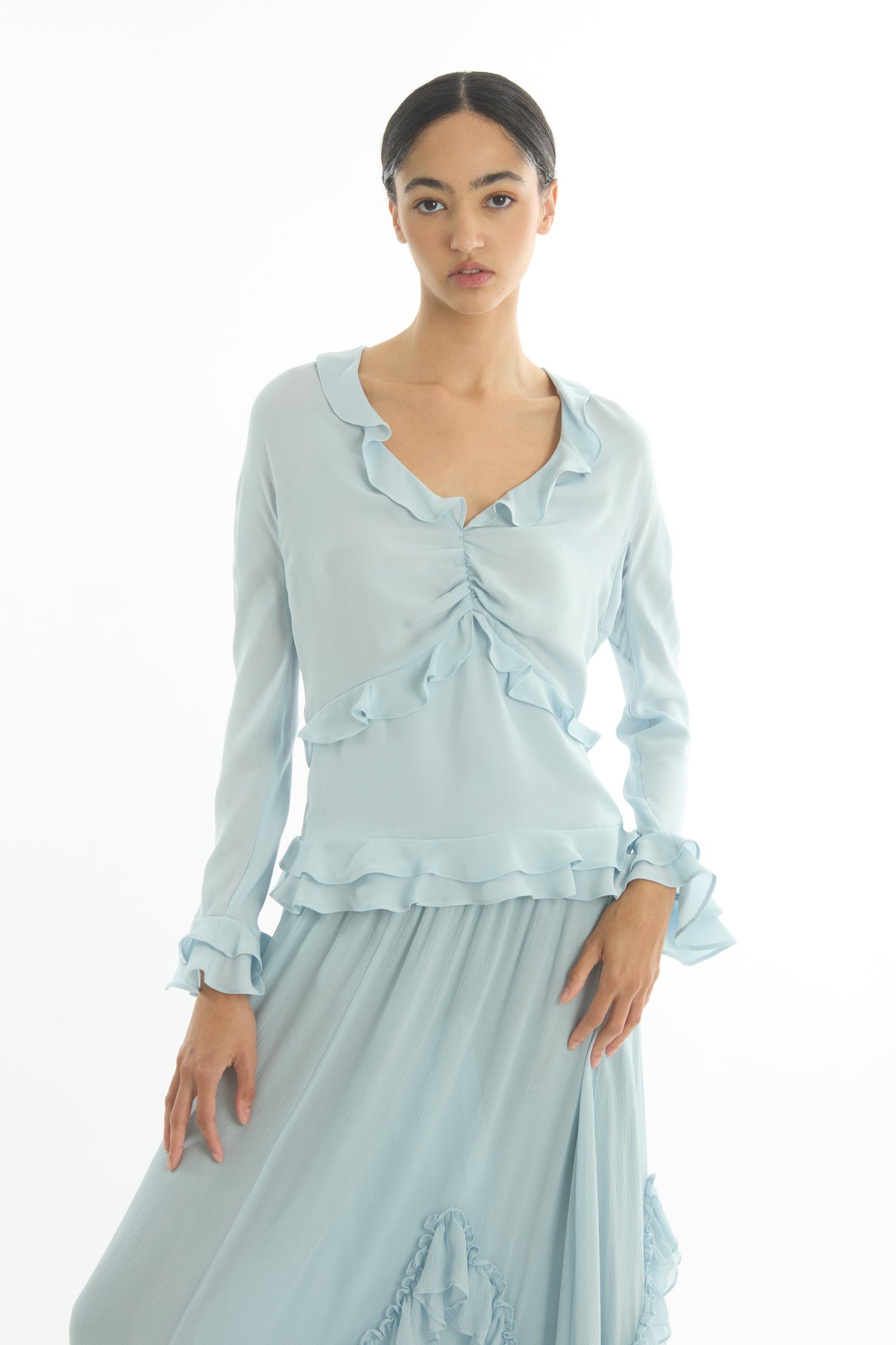 Elma Skirt | Powder Blue