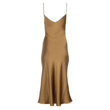 Khaki Midi Slip Dress | Khaki