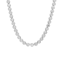 7.00 CT Round Lab-Grown Diamond | Tennis Necklace | 14K White Gold