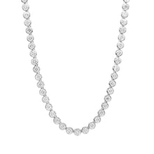 10.00 CT Round Lab-Grown Diamond | Tennis Necklace | 14K White Gold