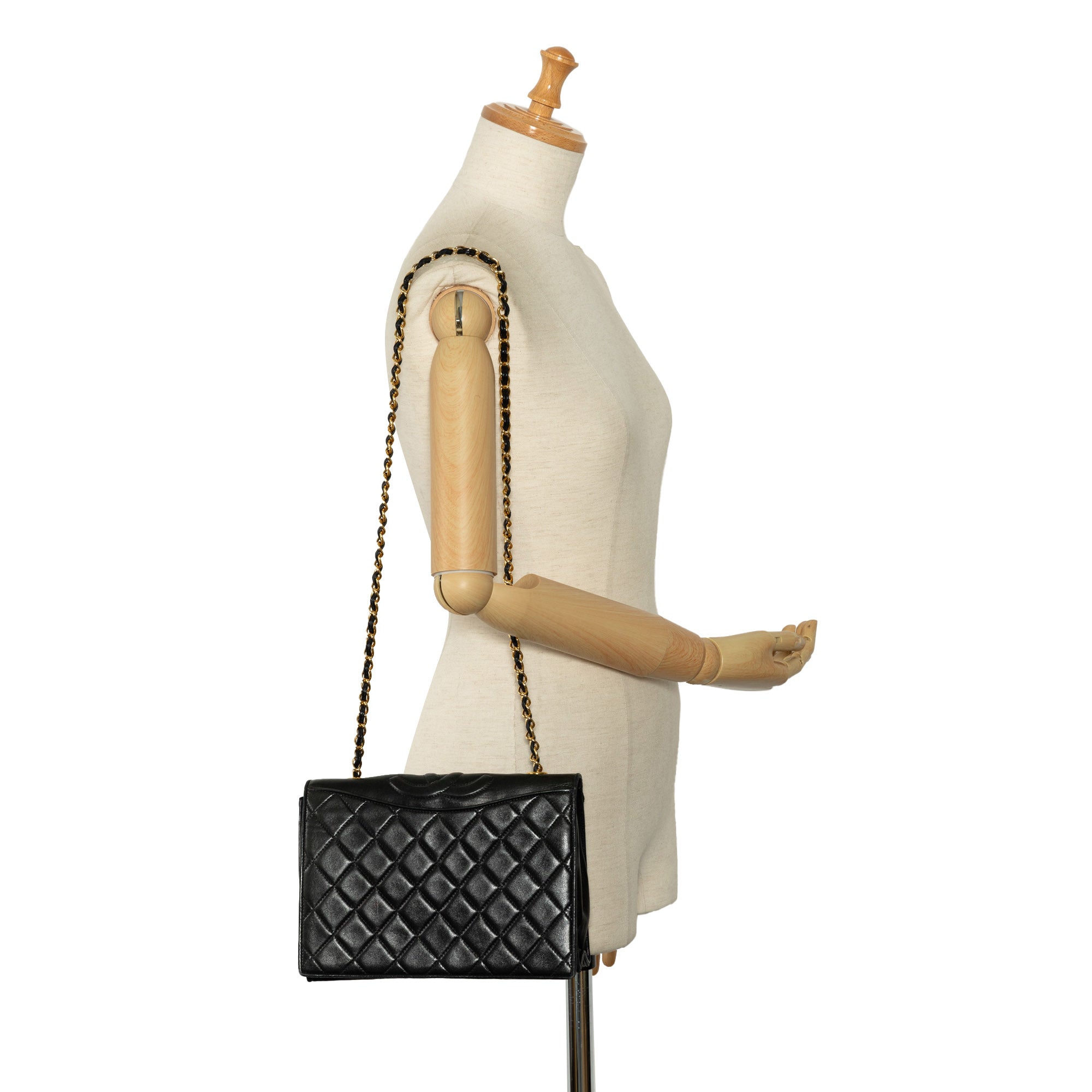 Chanel Pre-Owned CC Matelasse Lambskin Crossbody Bag | Women | Black