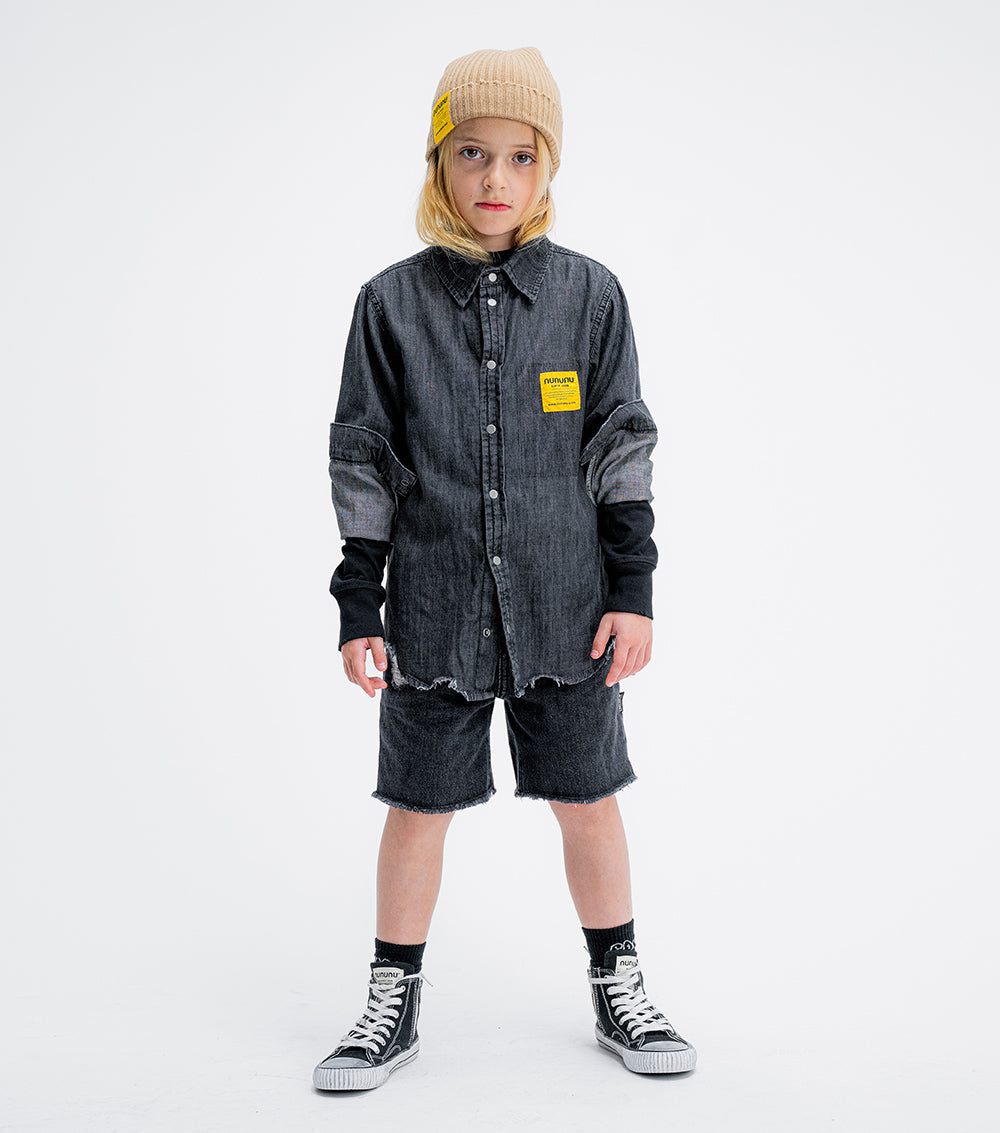 Kid | Light Denim Shirt | Black