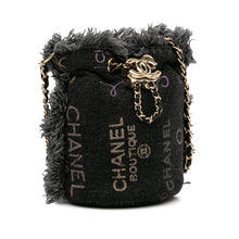 Chanel | Pre-Owned Mini Denim Mood Bucket with Chain - II | Gray/Charcoal