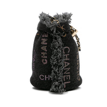 Chanel | Pre-Owned Mini Denim Mood Bucket with Chain - II | Gray/Charcoal