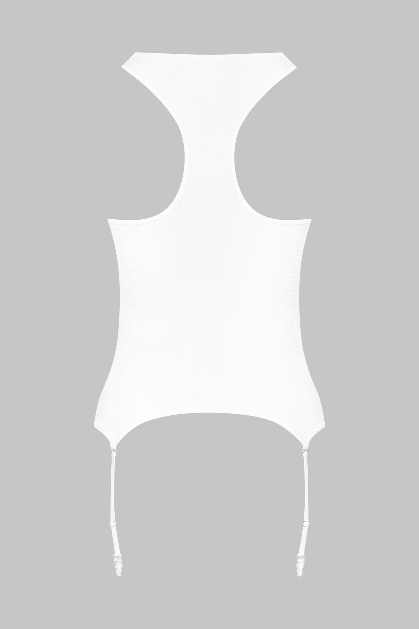 Tank Top With Suspenders - La Femme Amazone | White