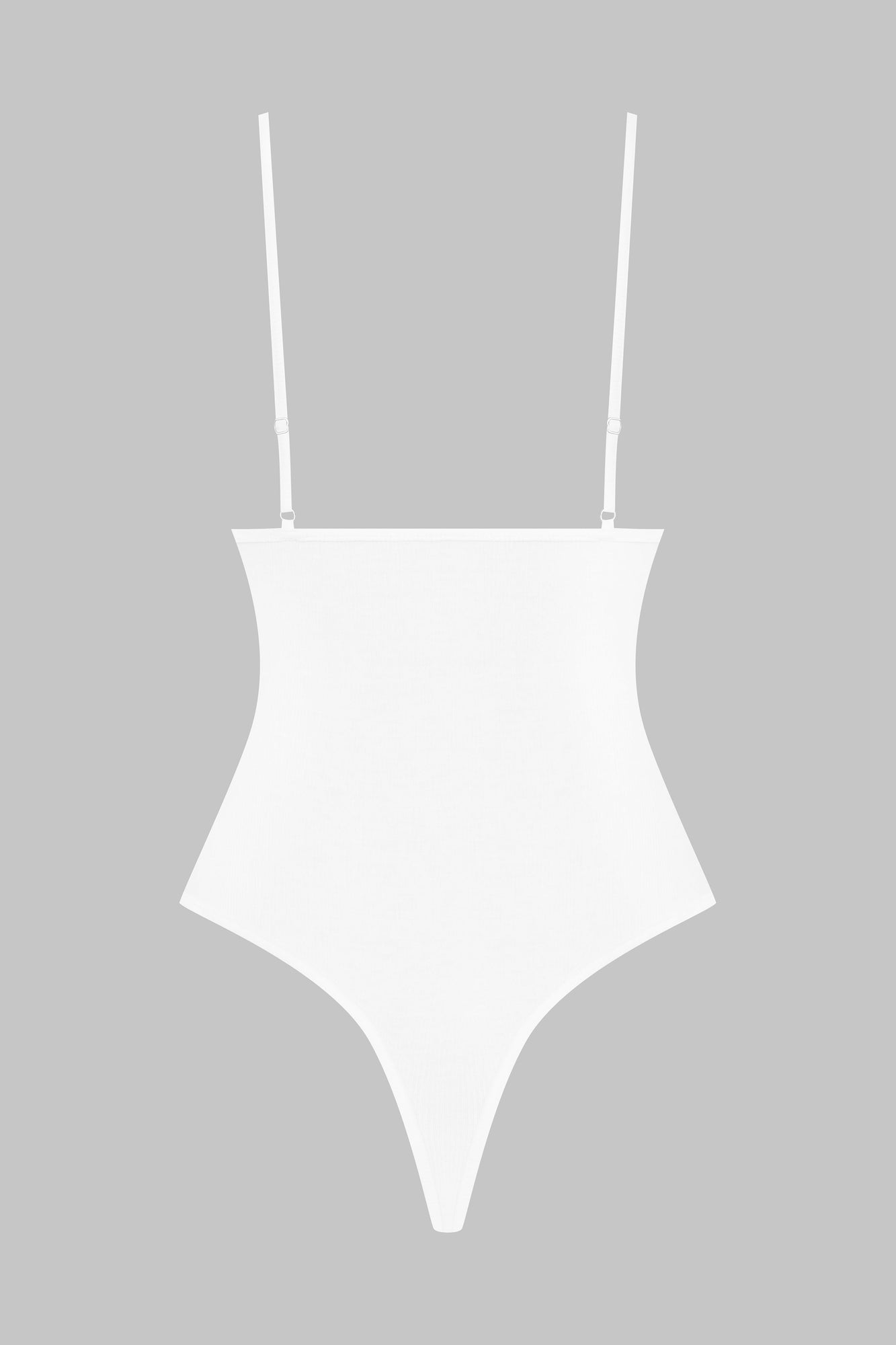 Thong Body Straps - La Femme Amazone | White