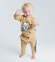 Newborn | Goofy Skull Baby Set | Mocha