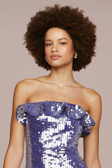 Amur | Braeylnn Mesh Sequin Midi | Neptune