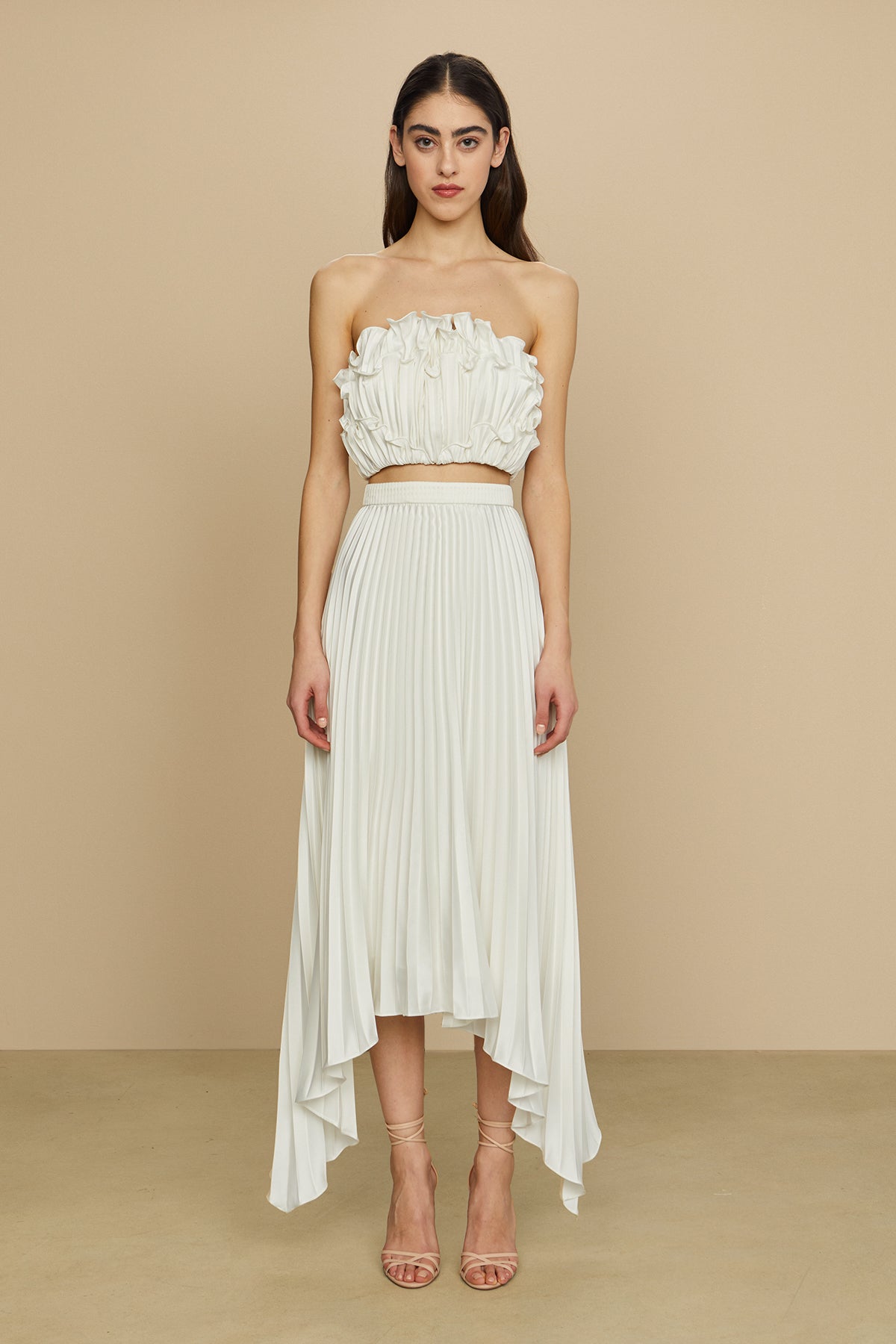 Amur | Averi Scallop Top | Ivory