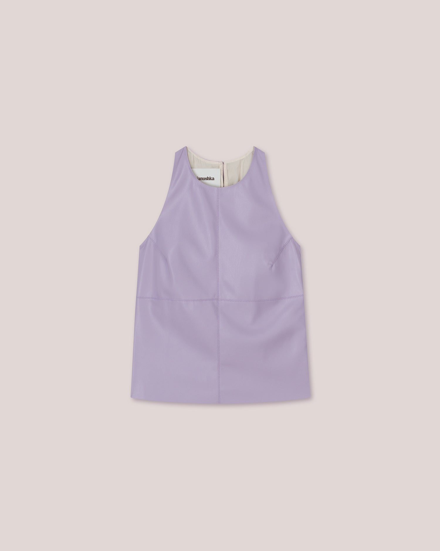 Teza Saleokobor Alt-Leather Sleeveless Top | Lilac