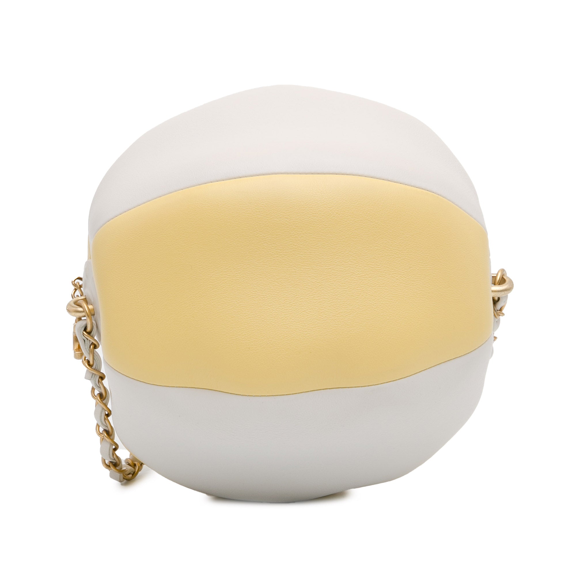 Chanel | Pre-Owned Calfskin Coco Beach Ball Bag | YellowWhite
