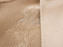 Gold Thread Embroidered Wool Cashmere Blended Coat | Camel