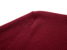Turtleneck Knit Top | Wine Red