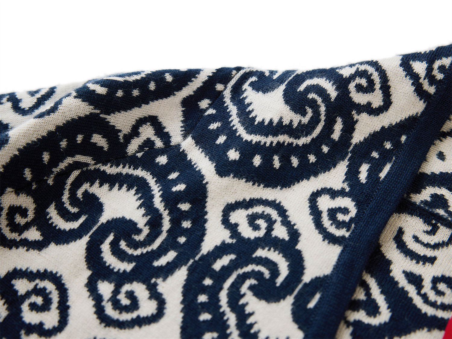 Cross-Front Knitted Cardigan | Navy