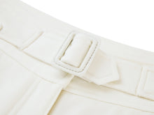 High-Waisted Wide-Leg Trouser | White
