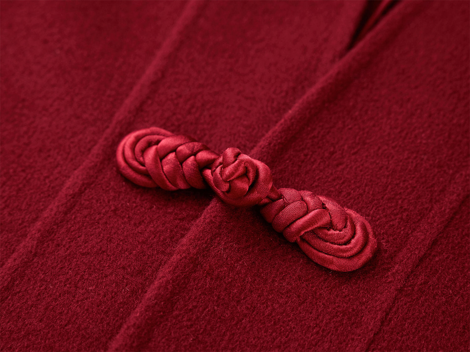 Double-Faced Wool Coat | Red