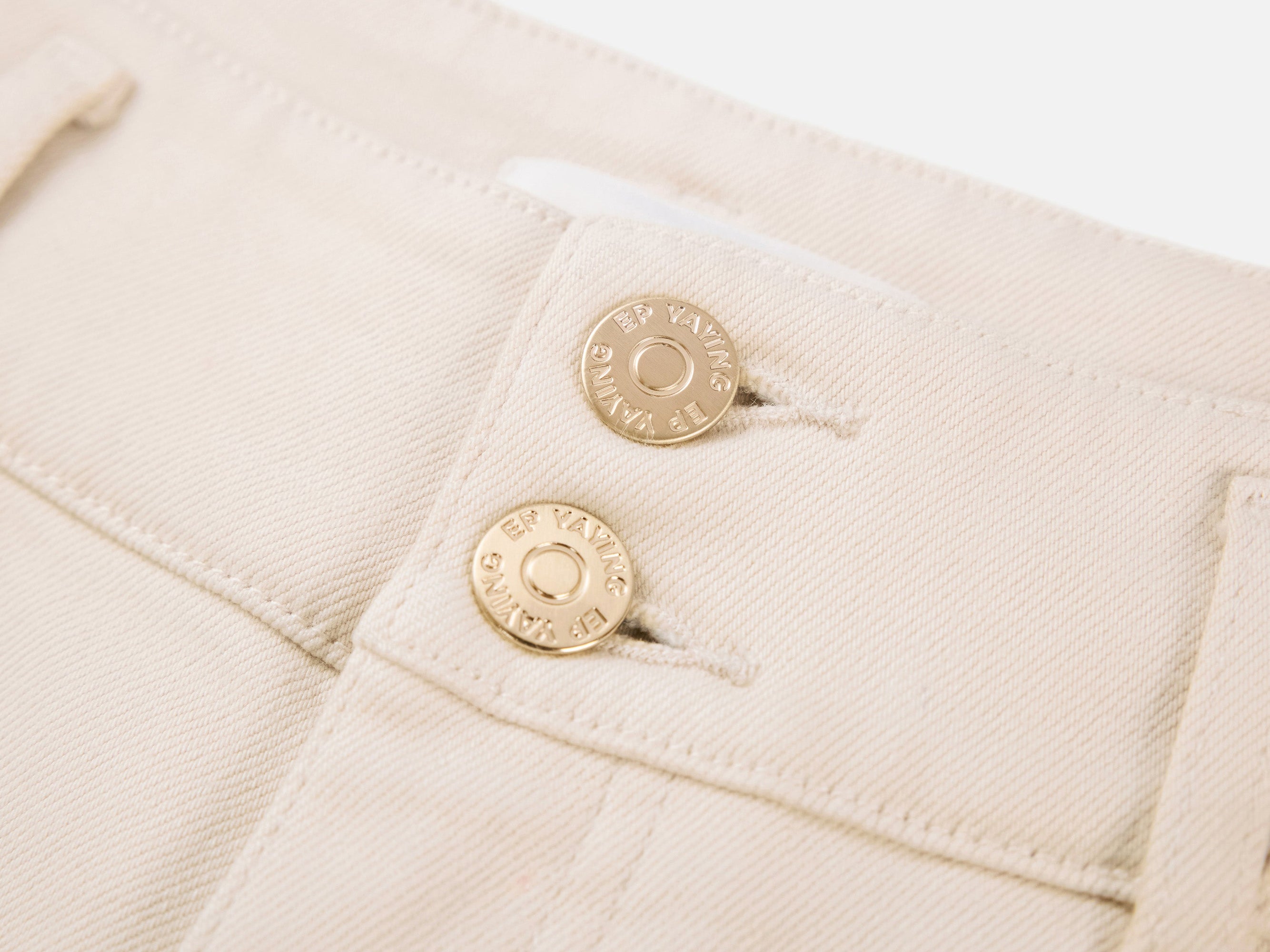 High-Waisted Wide-Leg Jean | Beige