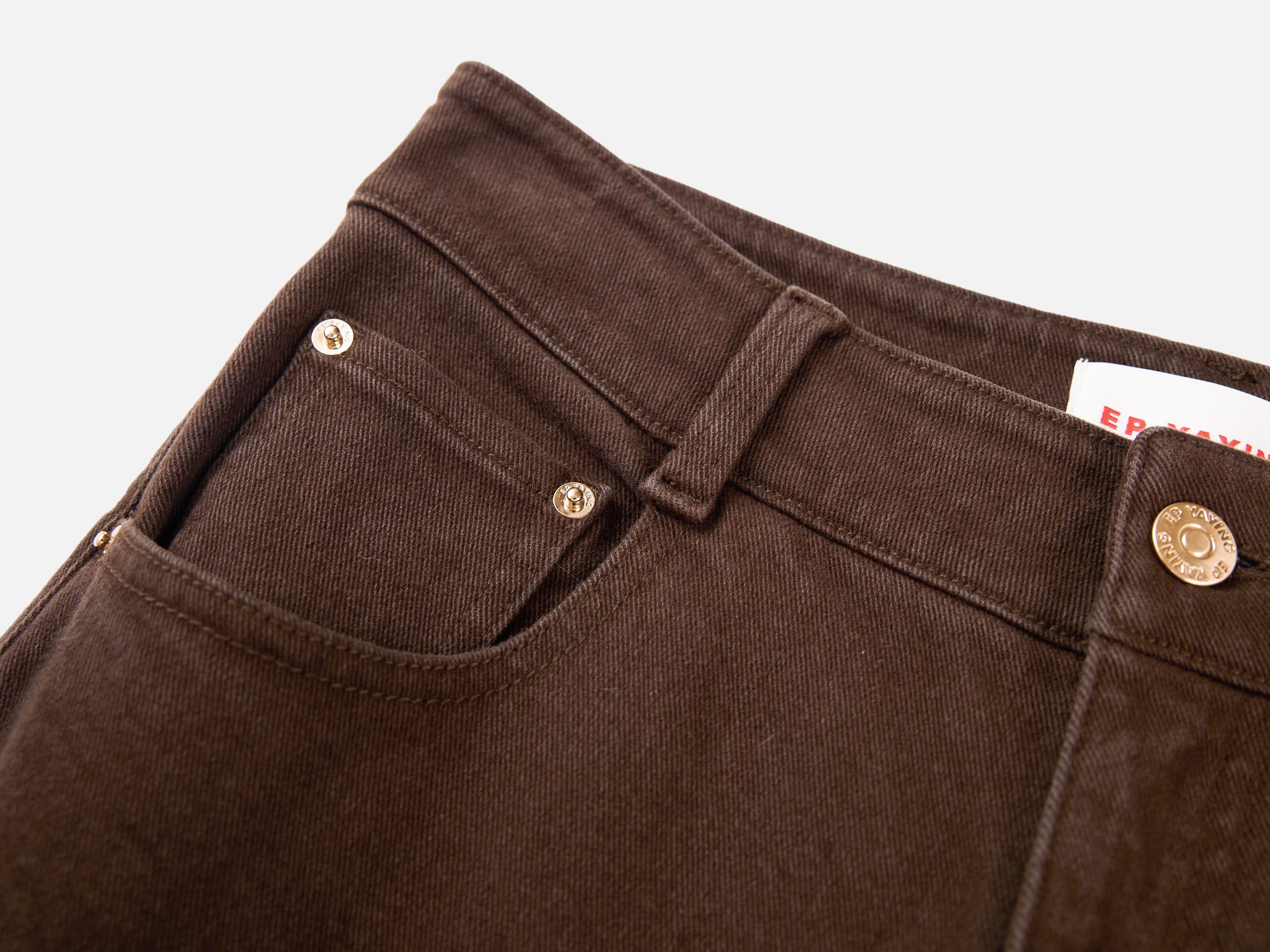 Straight Leg Pants | Brown