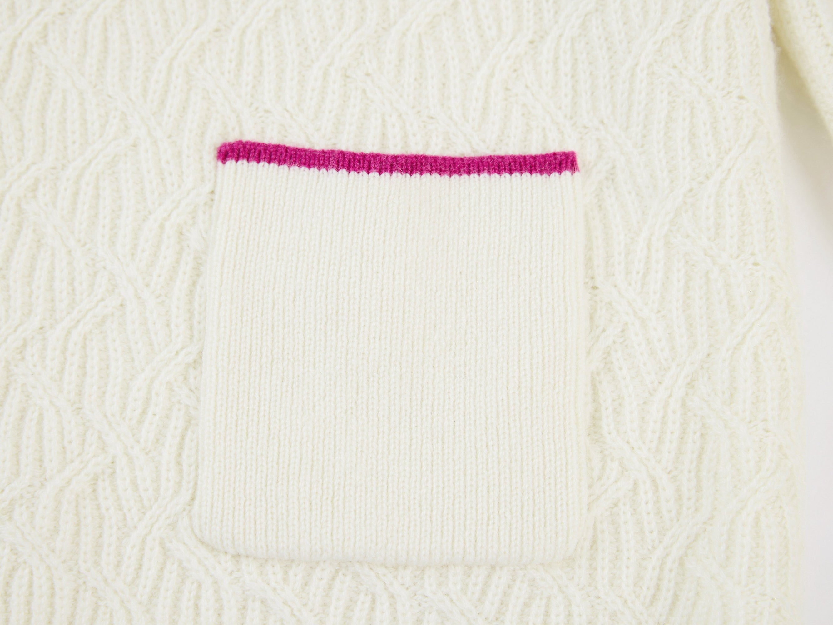 Cashmere Cardigan | White
