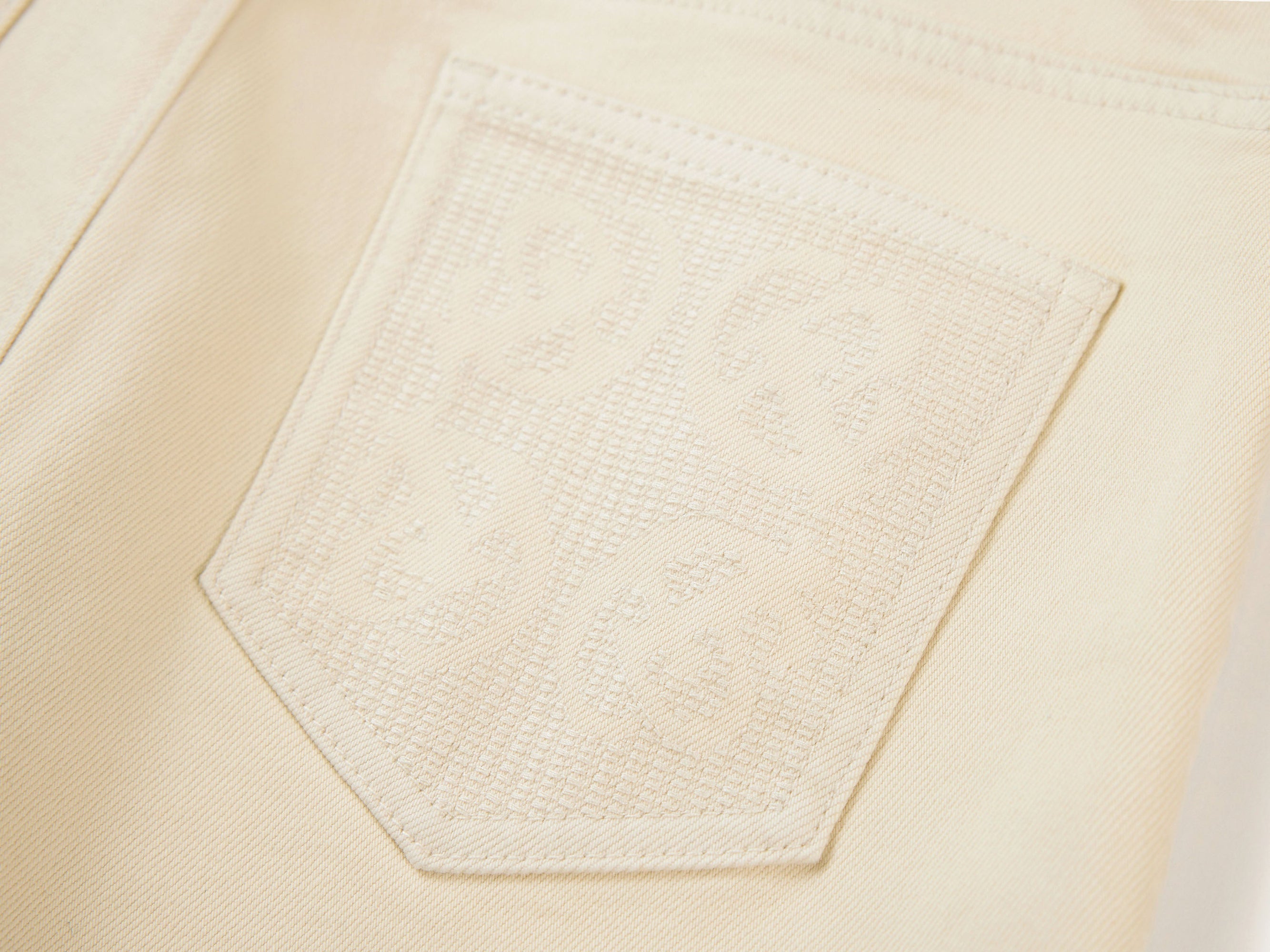 High-Waisted Straight-Leg Jean | Beige
