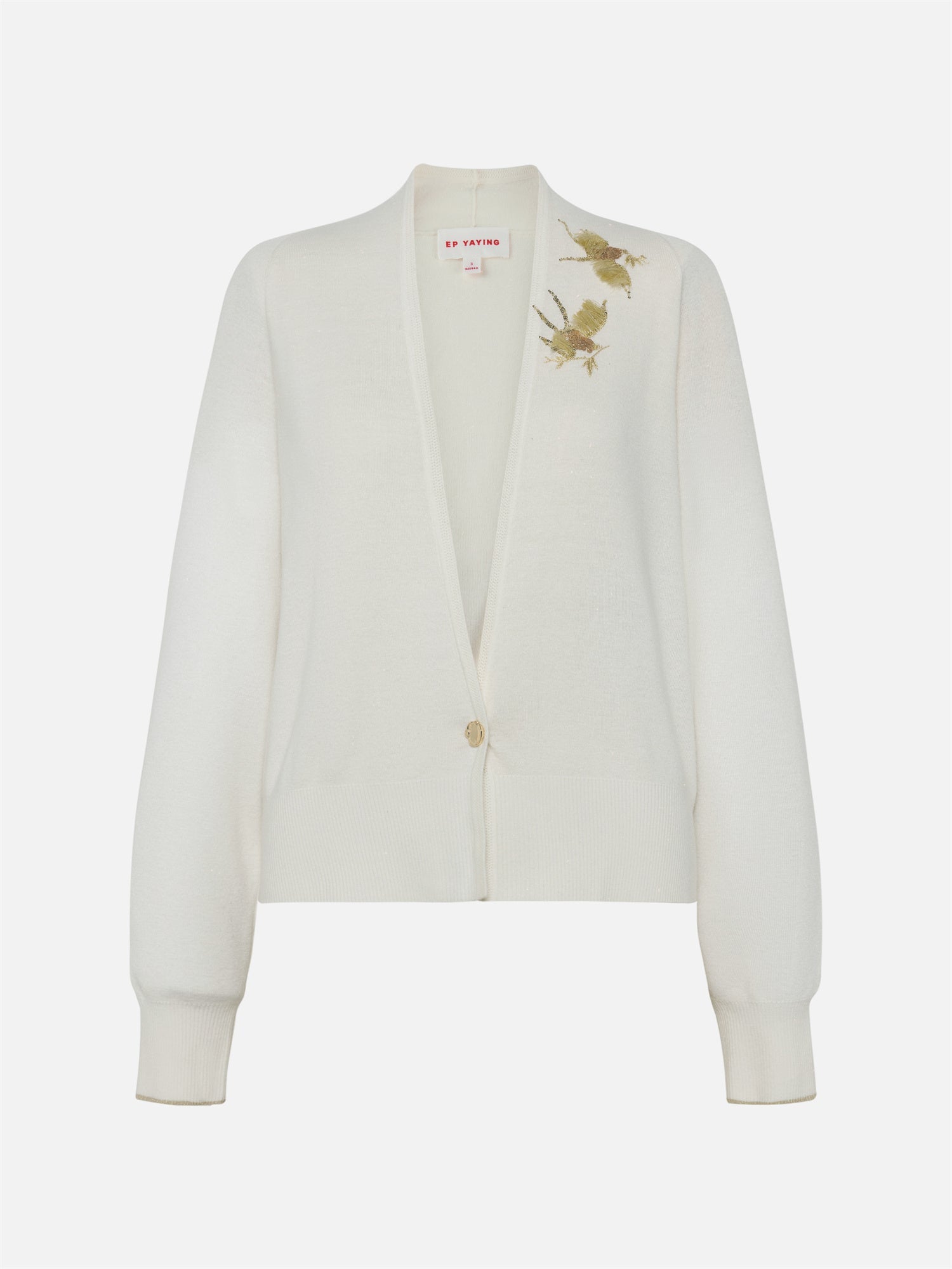 Wool Knit Cardigan | White