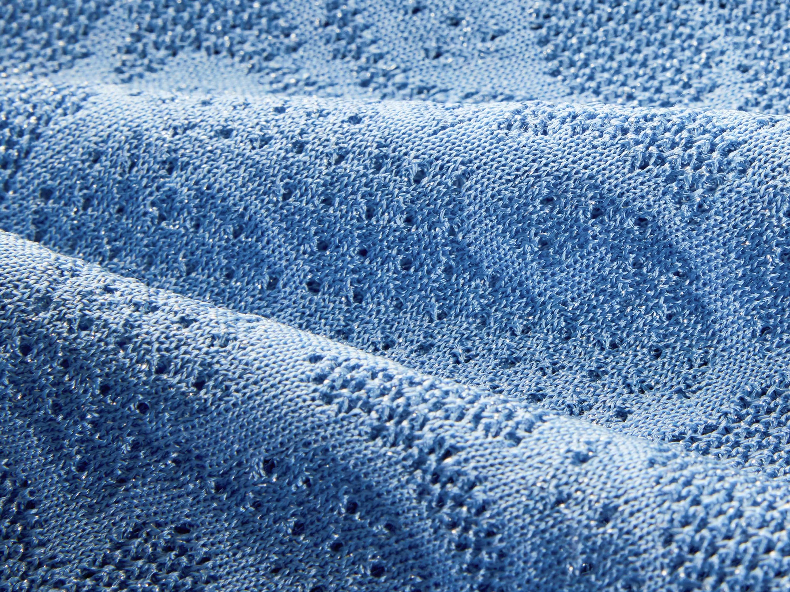 Lace Knit Top | Blue