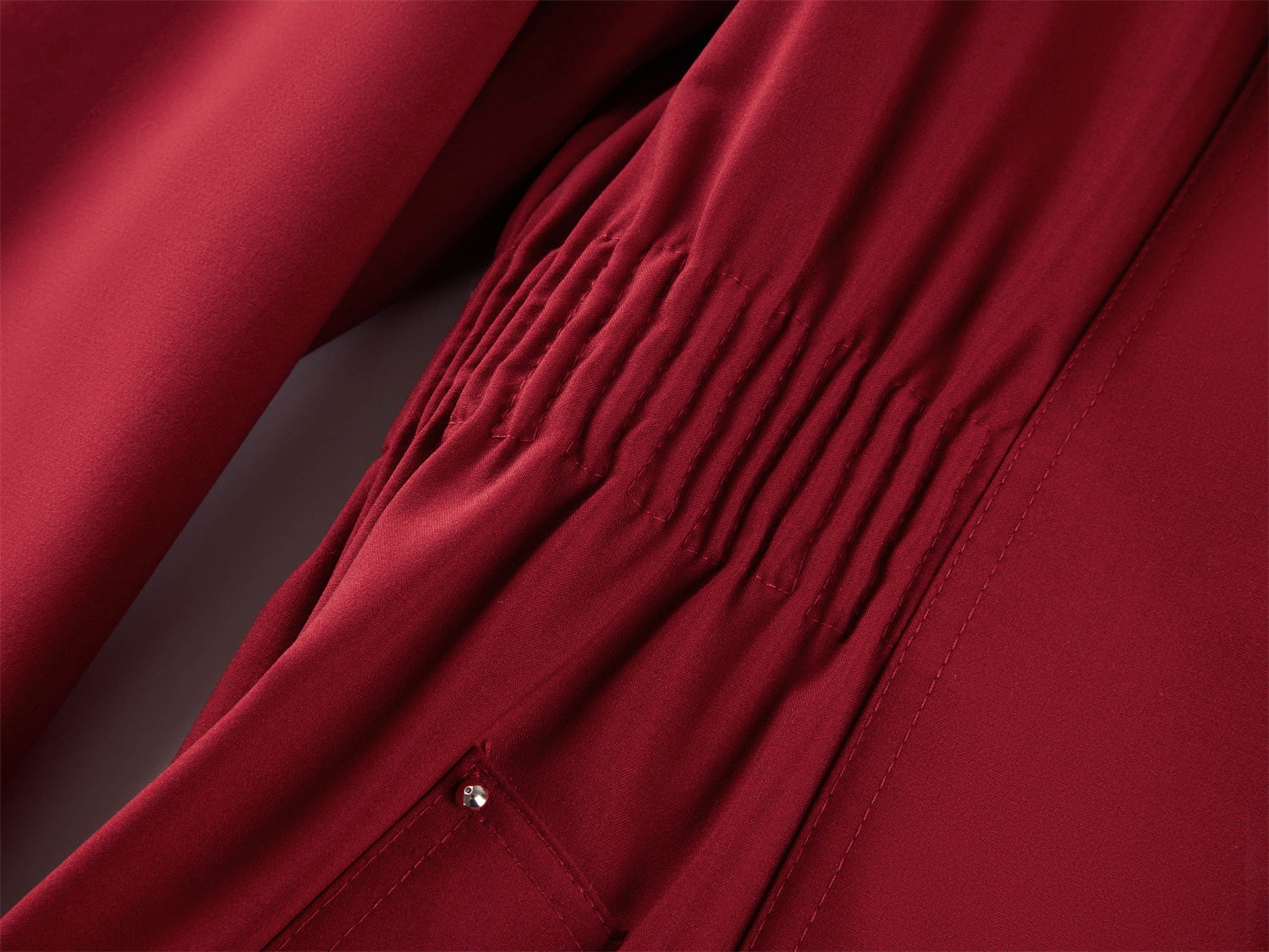 Wool Trench Coat | Red