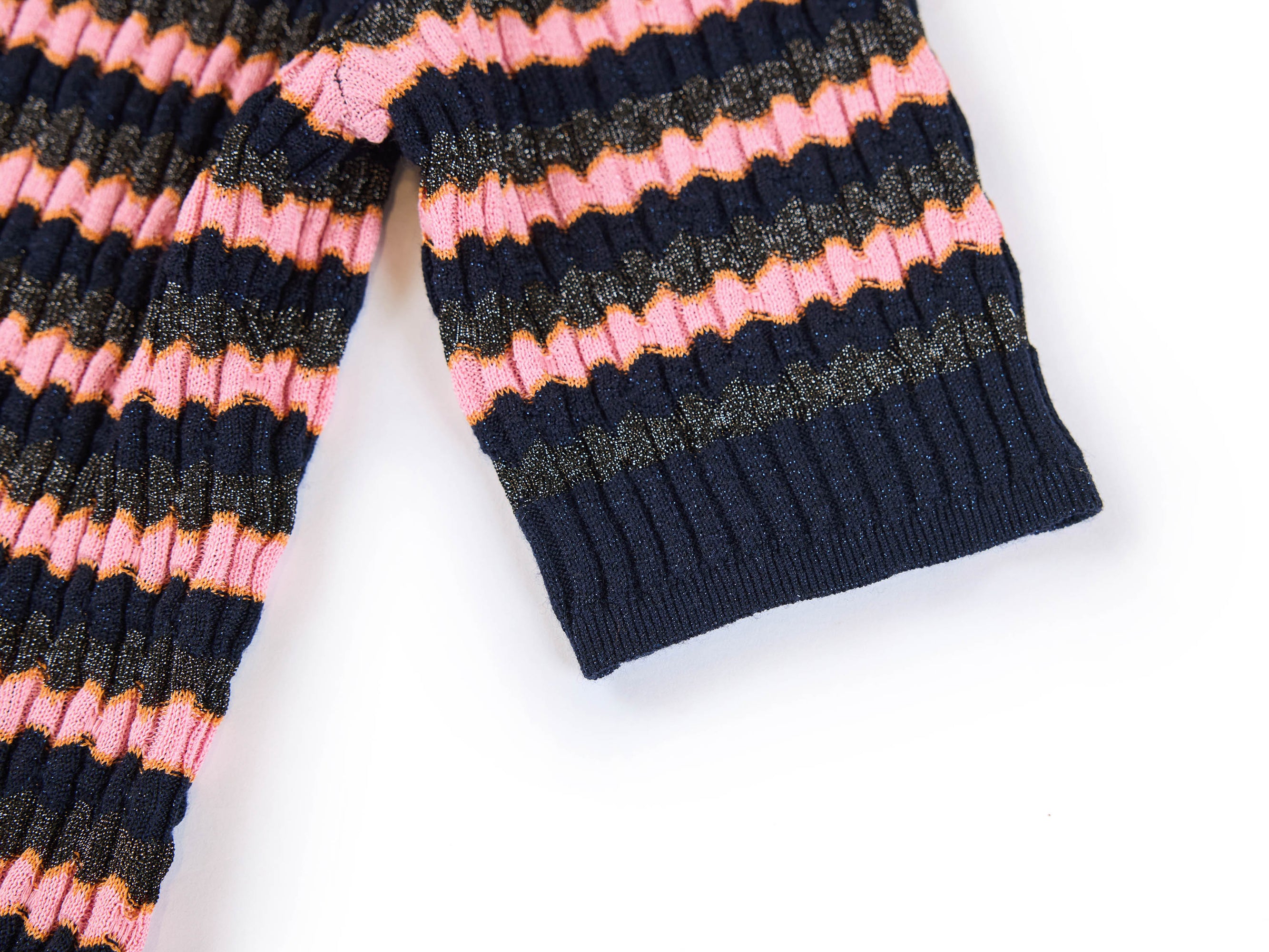 Striped Knit Top | Pink