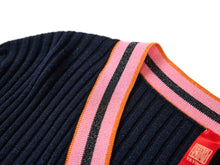 Striped Knit Cardigan | Pink