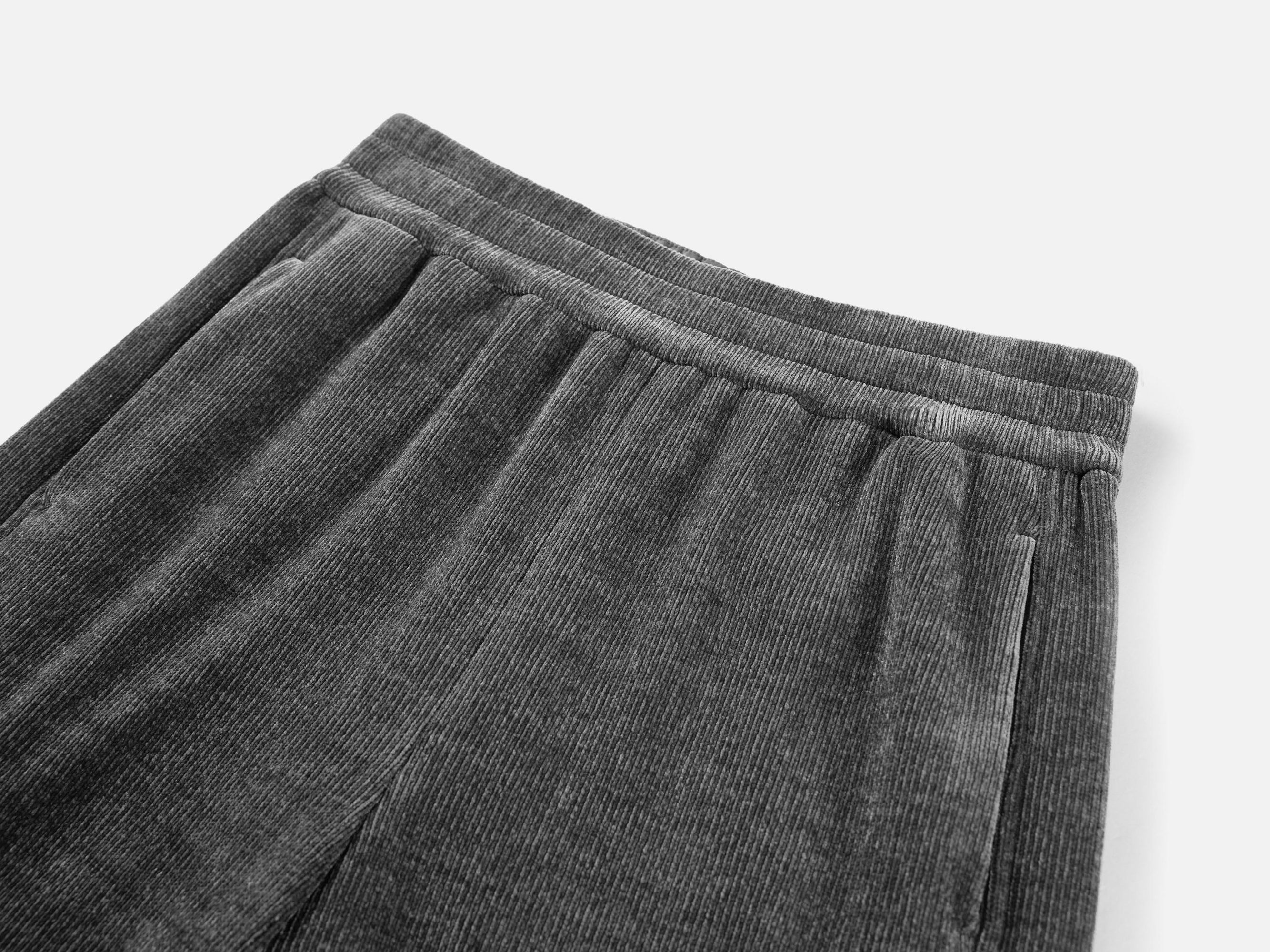 Textured Fabric Pant | Grey