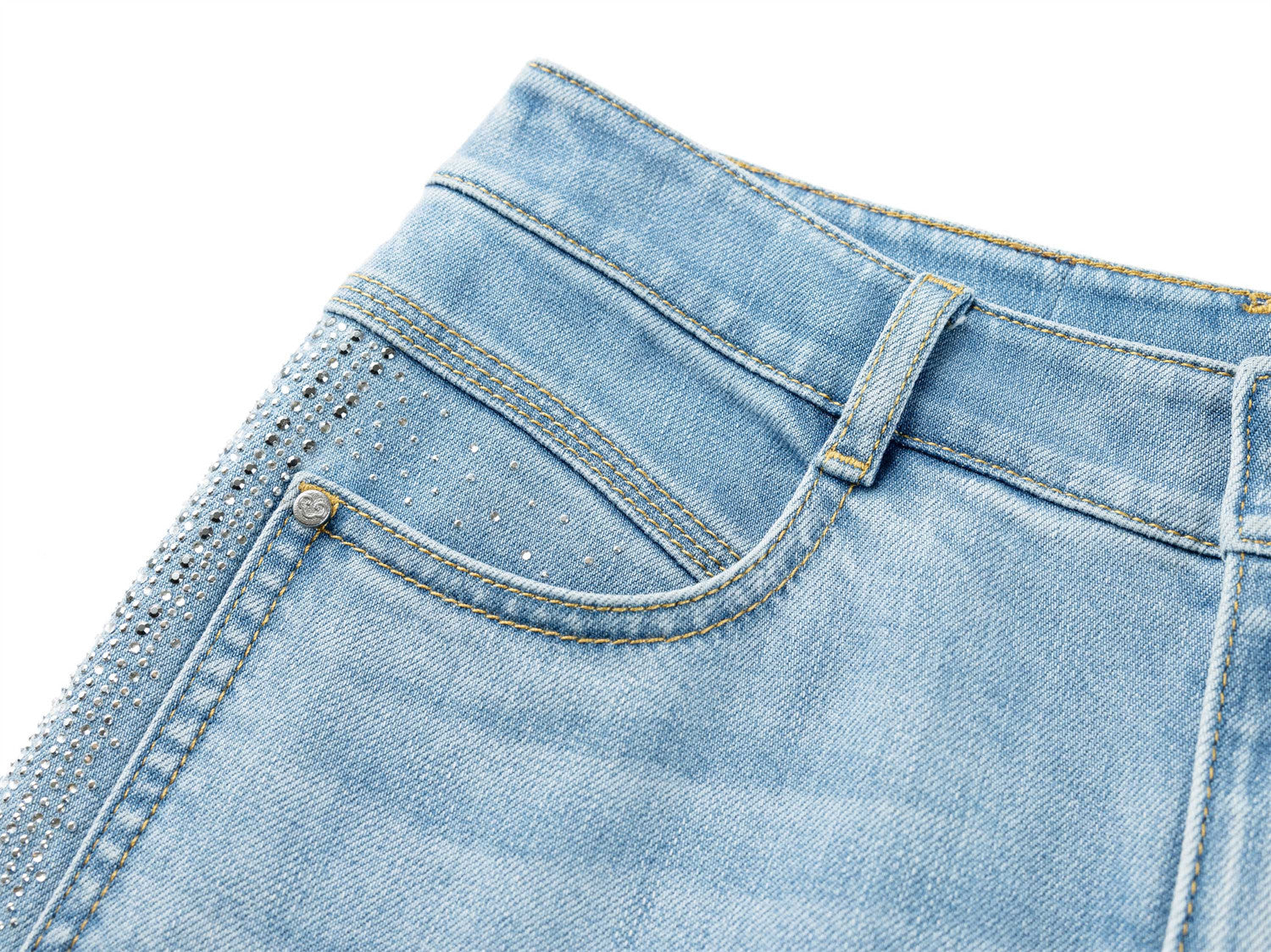 Embroidered Jeans | Blue