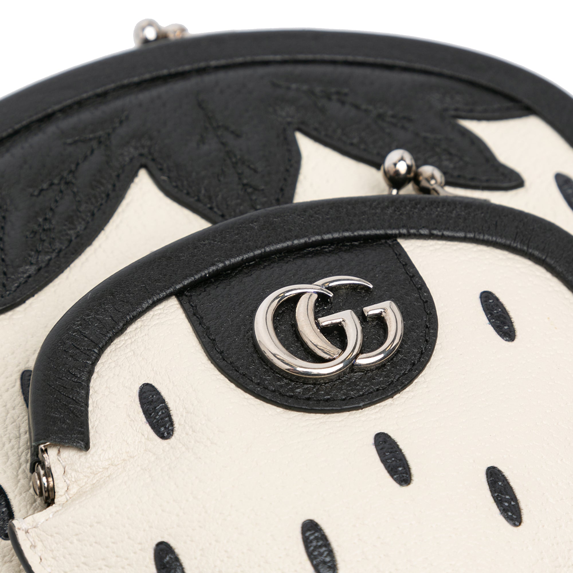 Gucci | Pre-Owned Leather Fruittini Strawberry Crossbody | White