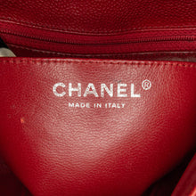 Chanel | Pre-Owned Mini Square Classic Caviar Single Flap | Red