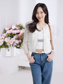 Sporty Knit Tank Top | White