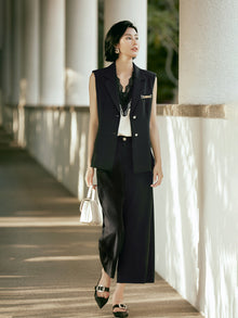 Loose-Fitting Wide-Leg Pant | Black