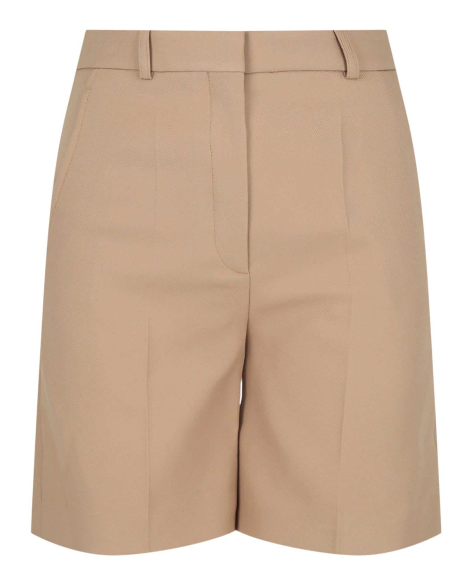 Stella McCartney | Beige Pleat-Front Shorts