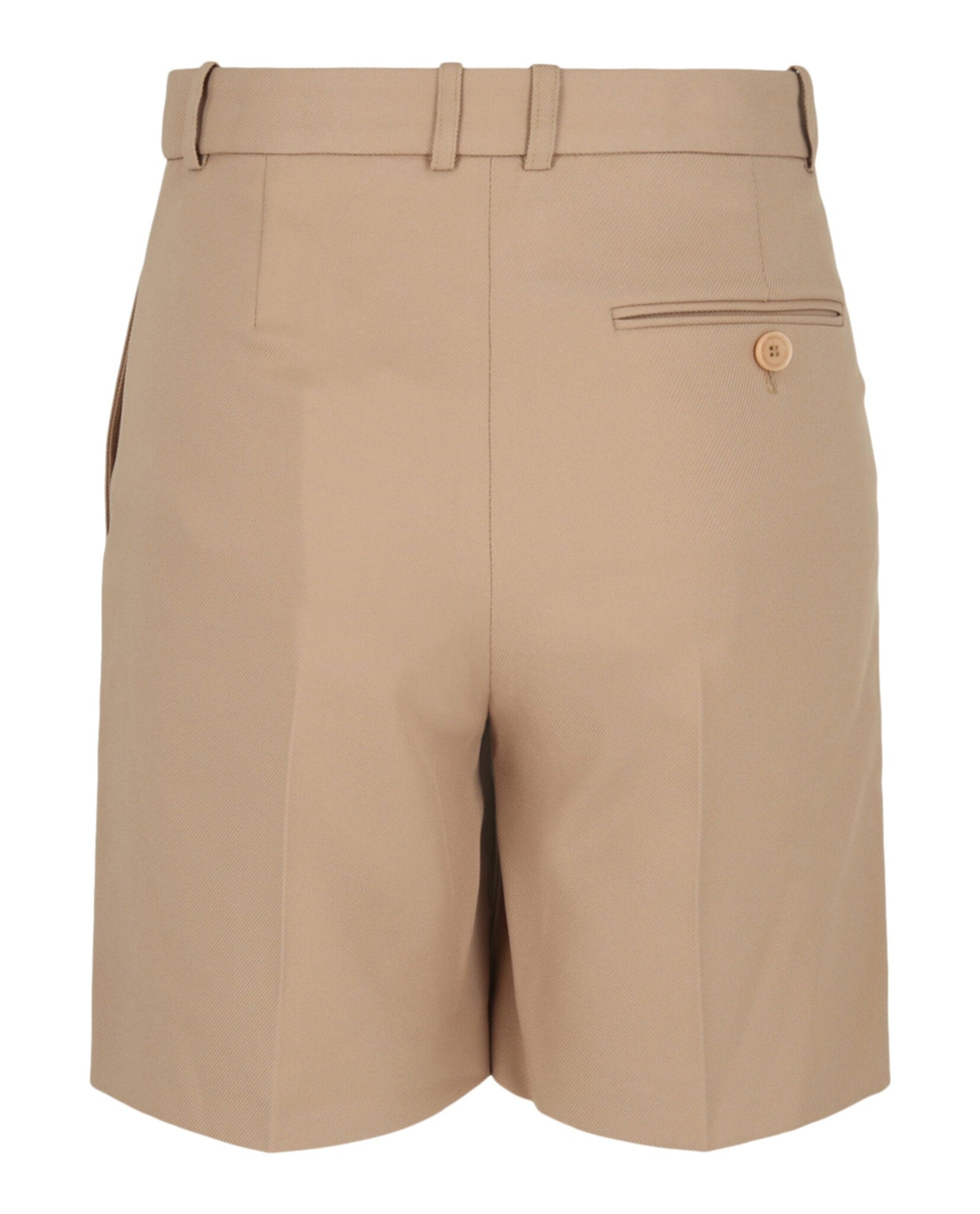 Stella McCartney | Beige Pleat-Front Shorts