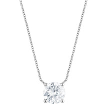 2.00 CT Round Lab-Grown Diamond | Solitaire Pendant Necklace | 14K White Gold | G Color | VS Clarity