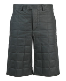 Bottega Veneta | Leather Quilted Puffer Shorts