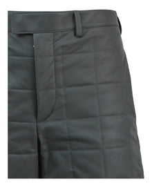 Bottega Veneta | Leather Quilted Puffer Shorts