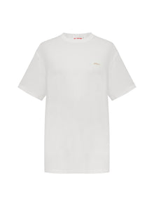 Cotton-Blend Tee | White