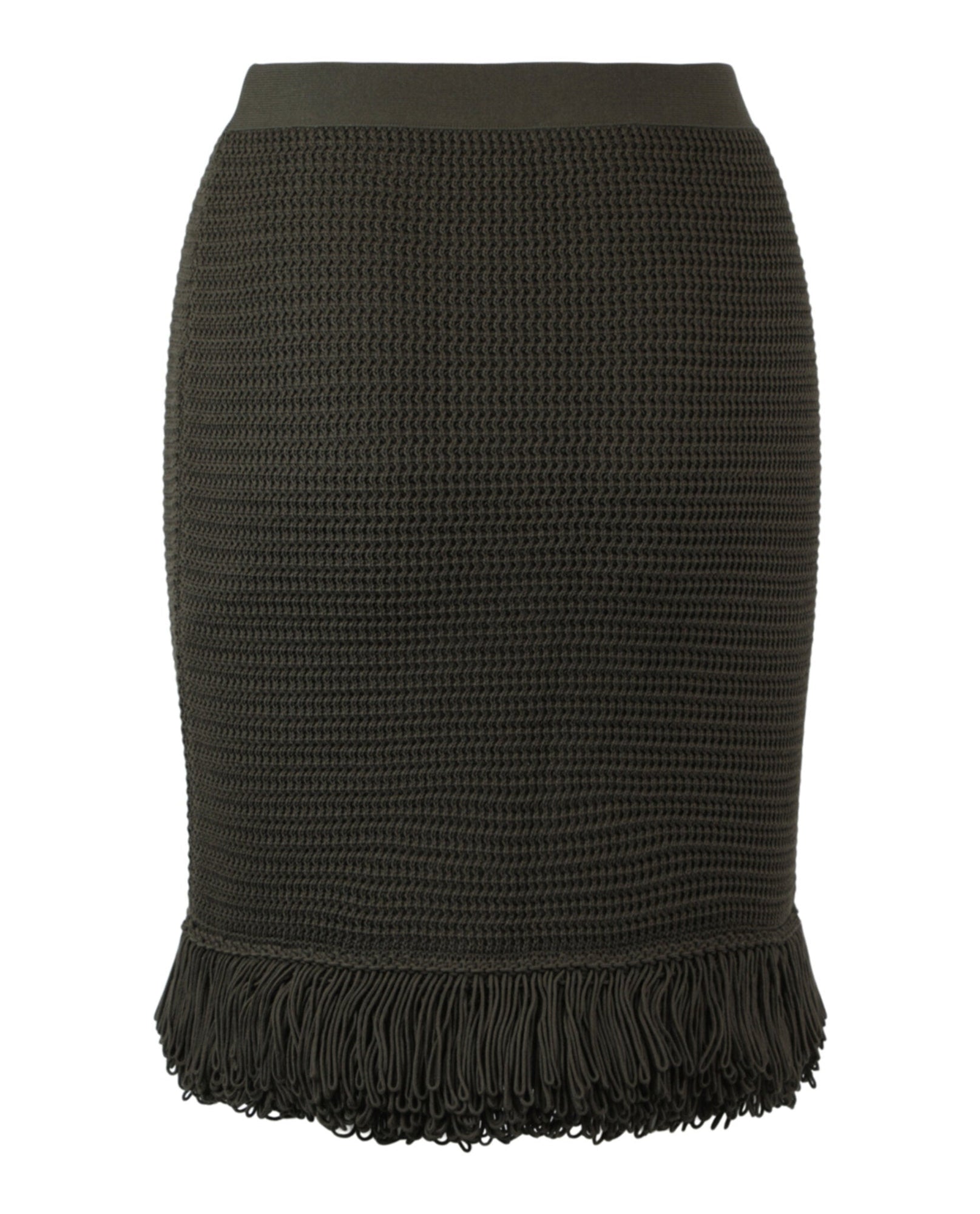 Bottega Veneta | Fringe Trim Pencil Skirt