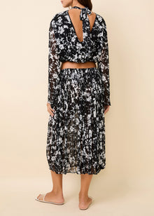 Womens | India Blouse | Black & White Floral