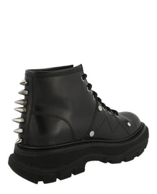 Alexander McQueen | Leather Ankle Combat Boots