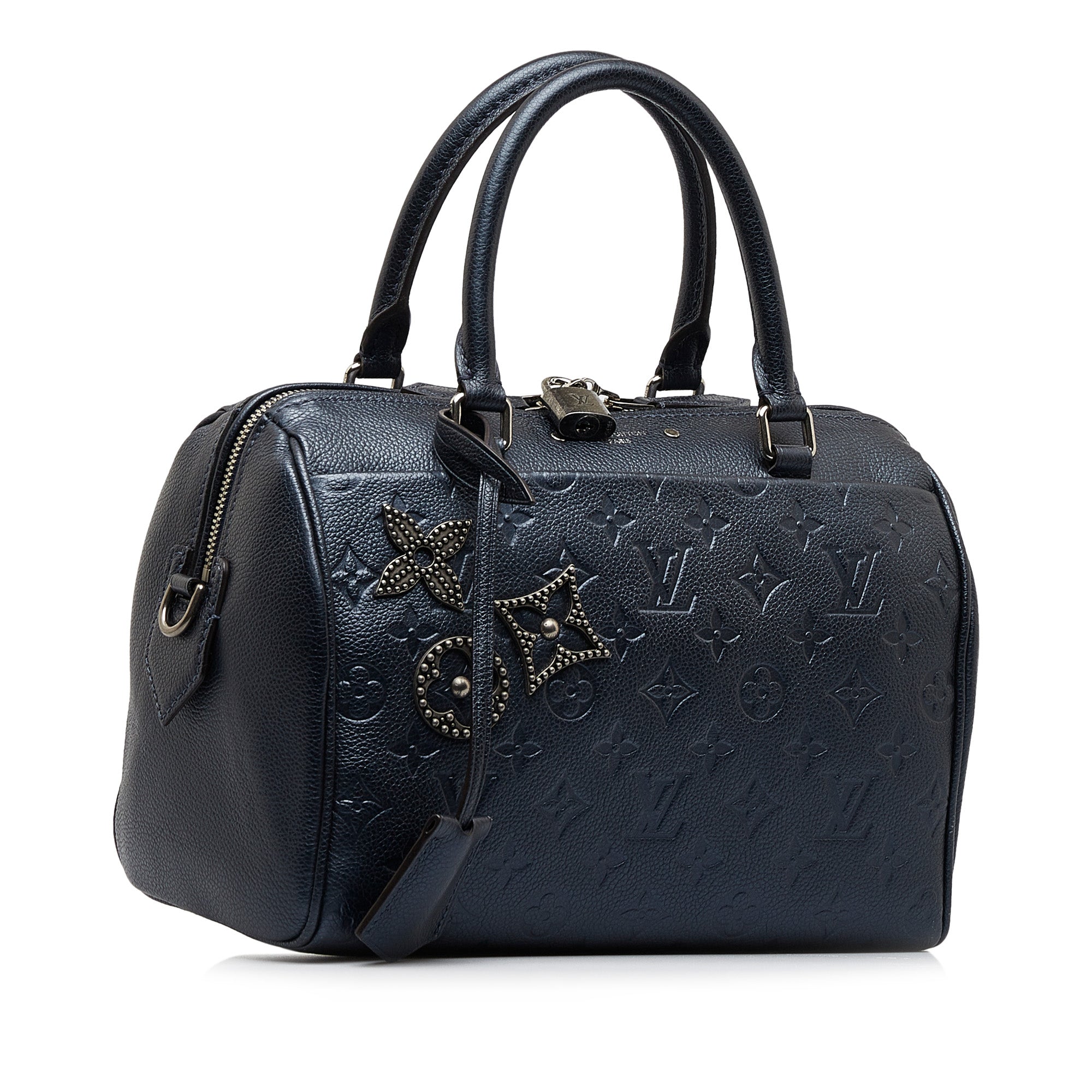 Louis Vuitton Pre-Owned Monogram Empreinte Pins Speedy Bandouliere 25 | Women | Blue x Navy