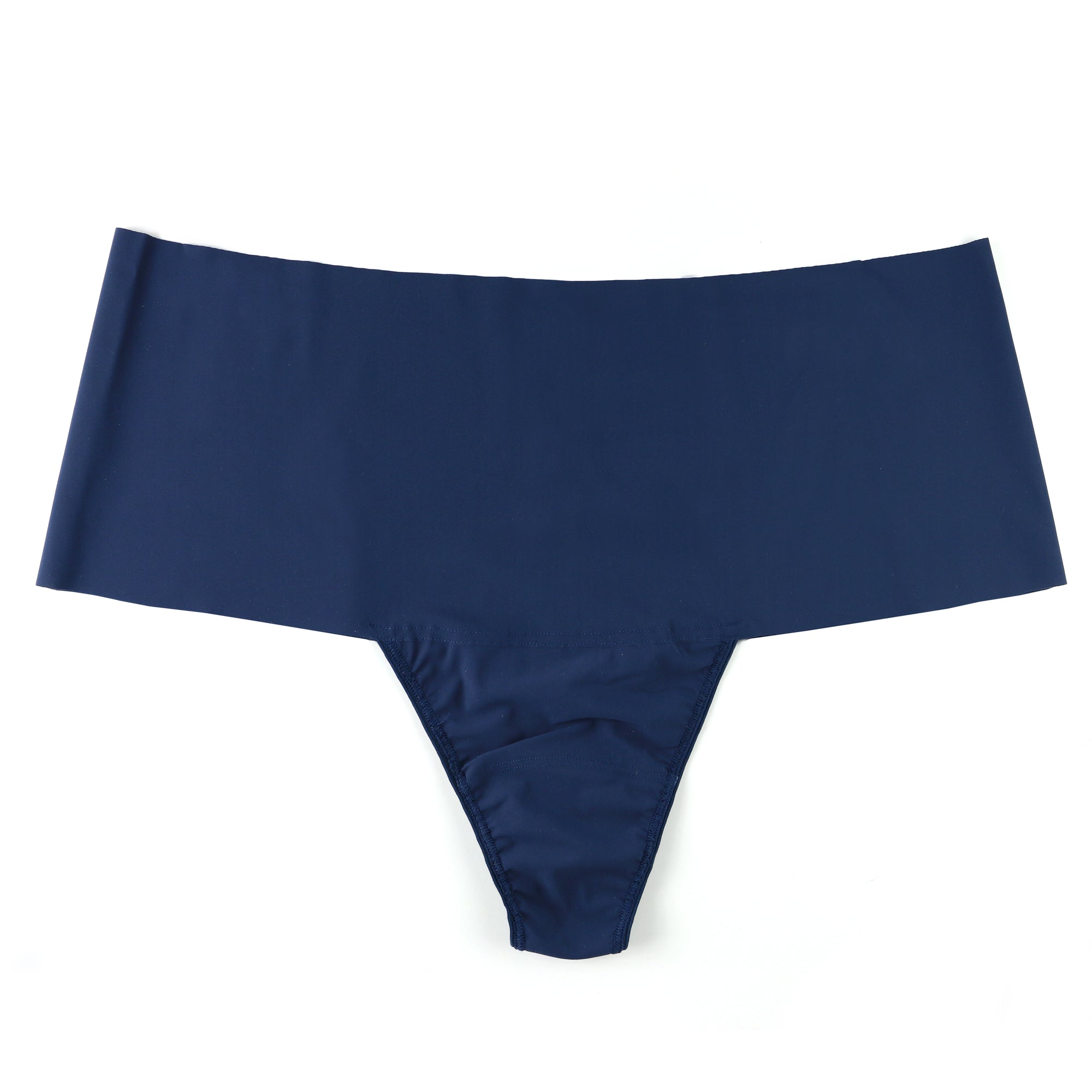 Plus Size Breathesft Hi-Rise Thong | Nightshade (Blue)