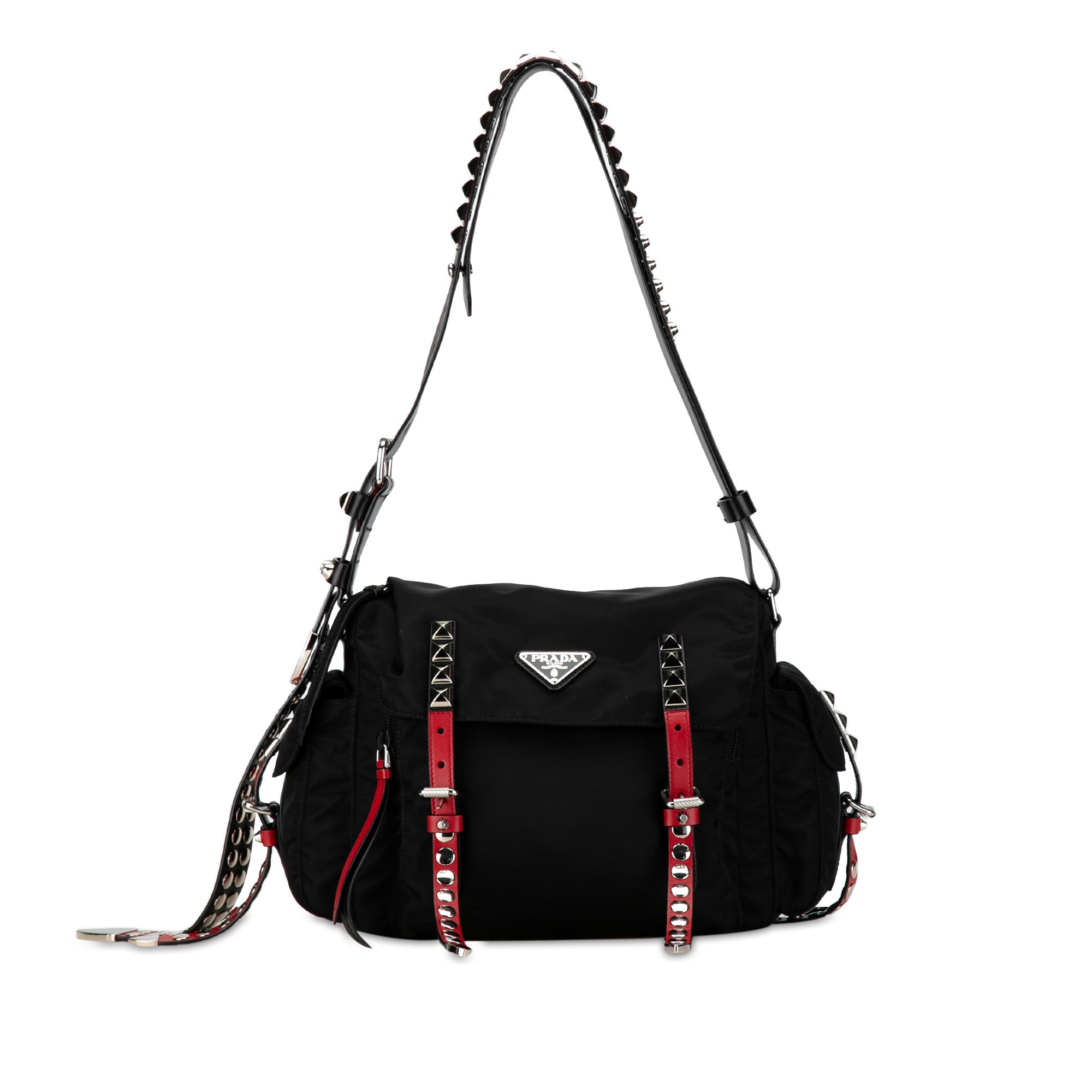 Prada | Pre-Owned Tessuto Elektra Crossbody | Black