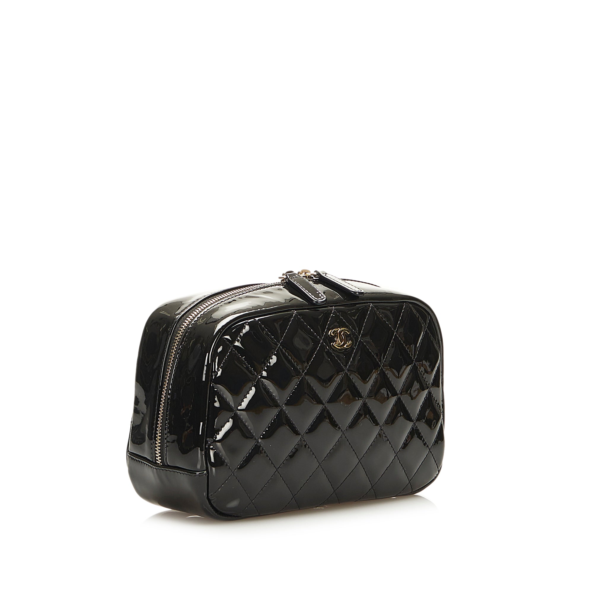 Chanel Pre-Owned Medium Curvy Cosmetic Pouch | Women | Black